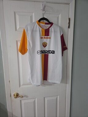 AS Roma Men's 2002-2004 Mazda Sponsored Soccet Jersey.  XL